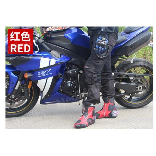 レーシングブーツ 118 レッド 26.0cm バイクブーツ 防水 ライディング