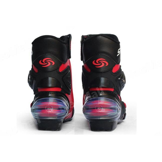 レーシングブーツ 118 レッド 27.0cm バイクブーツ 防水 ライディング