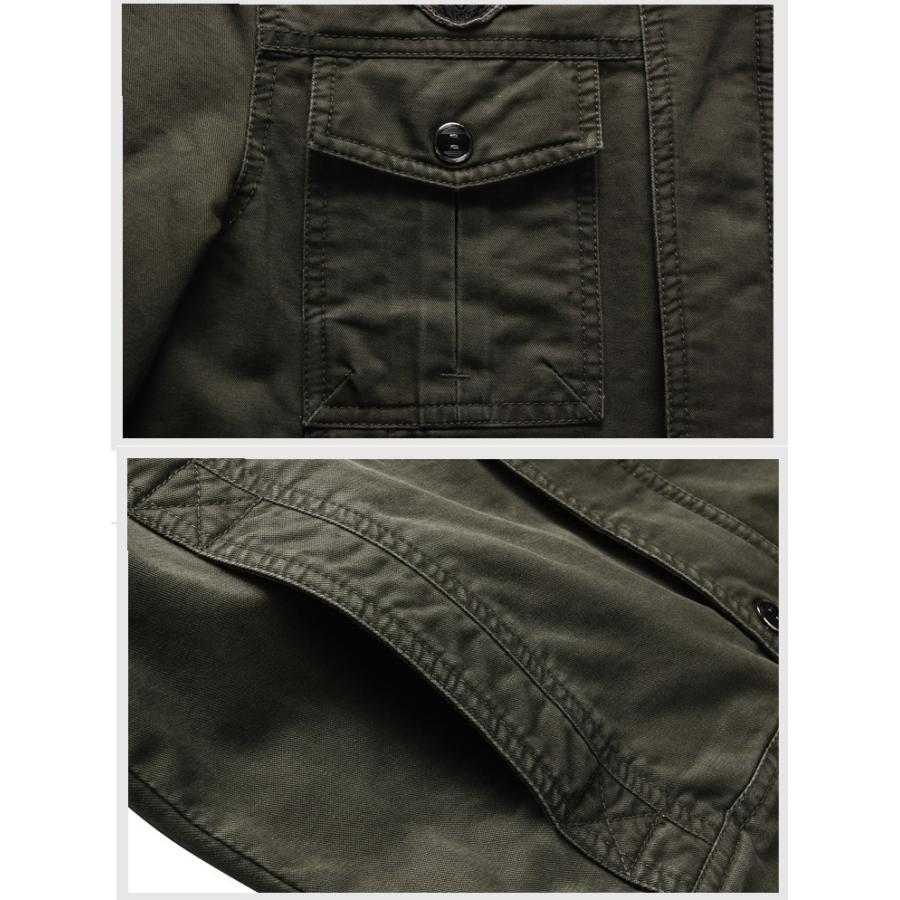 メンズ ミリタリージャケット【989】ベージュ ジャケット ブルゾン