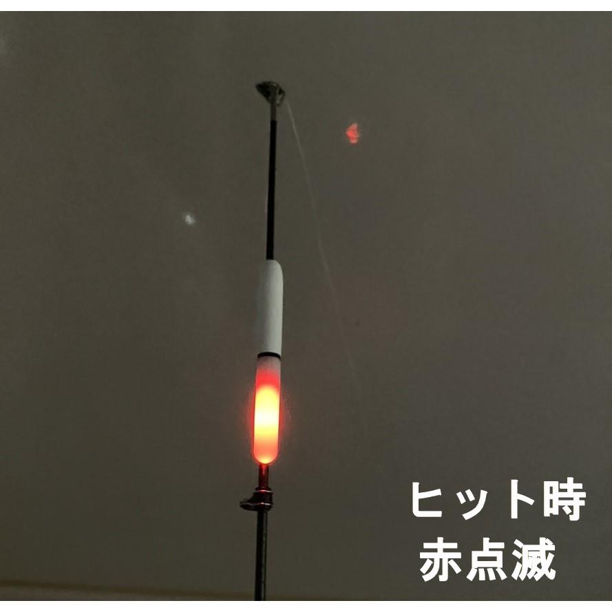 竿先ライト ヒットセンサー付 赤点滅でアタリをお知らせ 電池 竿先ライト ヒットセンサー付 赤点滅でアタリをお知らせ 電池