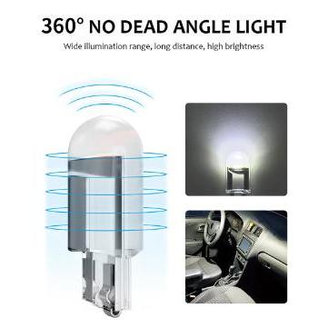 T10 COB ホワイトバルブ 10個 ドーム光 360°照射 1smd cob高輝度LED