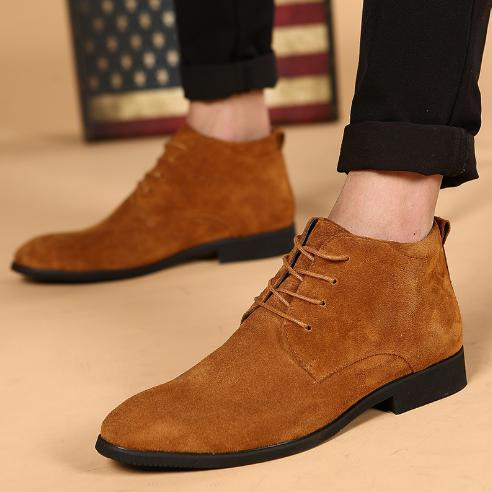 メンズ ビジネス レザー シューズ ブラウン 革靴 靴 カジュアル 屈曲性