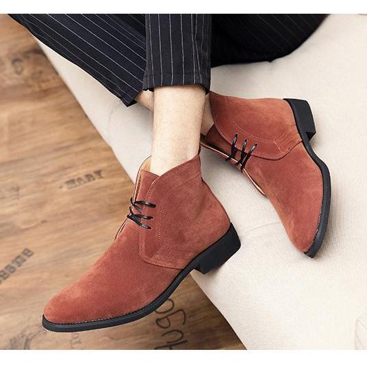 メンズ ビジネス PUレザー シューズ レッド 革靴 靴 カジュアル 屈曲性