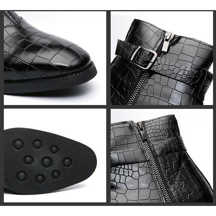 ワニ柄 型押し メンズ ビジネス シューズ ブルー PUレザー 革靴 靴 カジュアル 屈曲性 通勤 軽量 インポート品【n158】 ワニ柄 型押し メンズ ビジネス シューズ ブルー PUレザー 革靴 靴