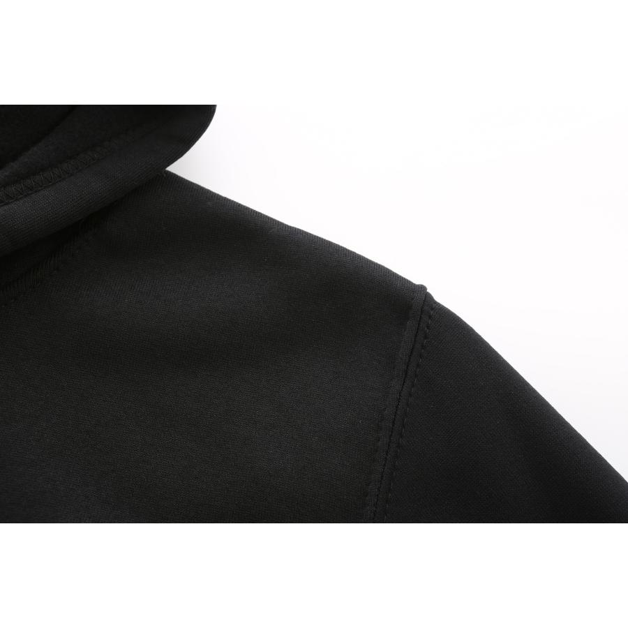 フード付き キャラパーカー パーカー アウター 防寒 悟 黒 青 灰色