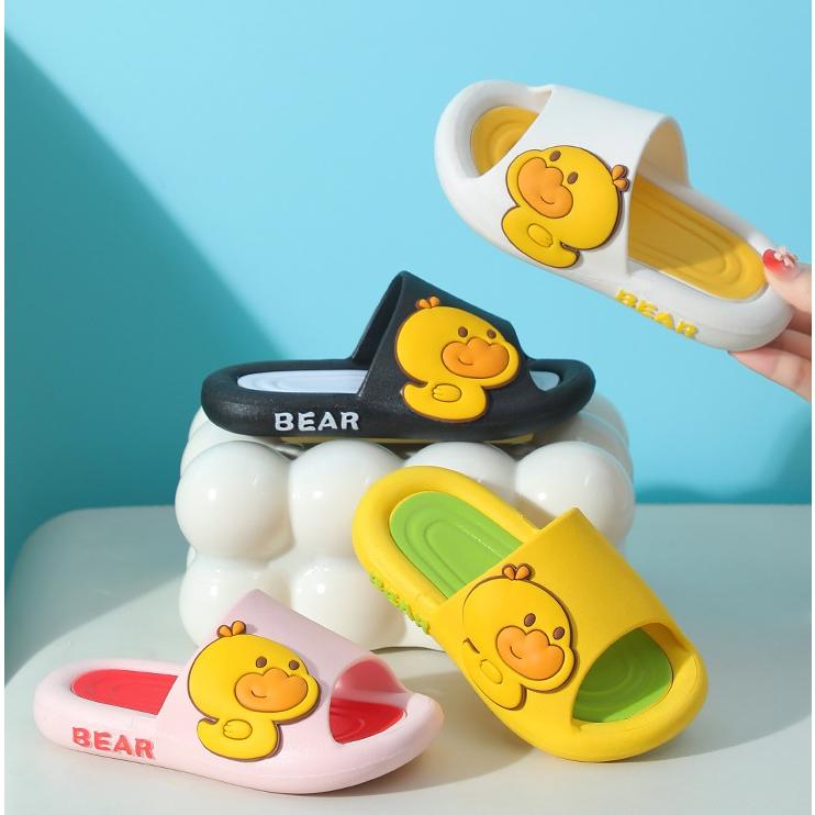 サンダル キッズ アヒル ホワイト / イエロー ピンク ブラック 17-22cm