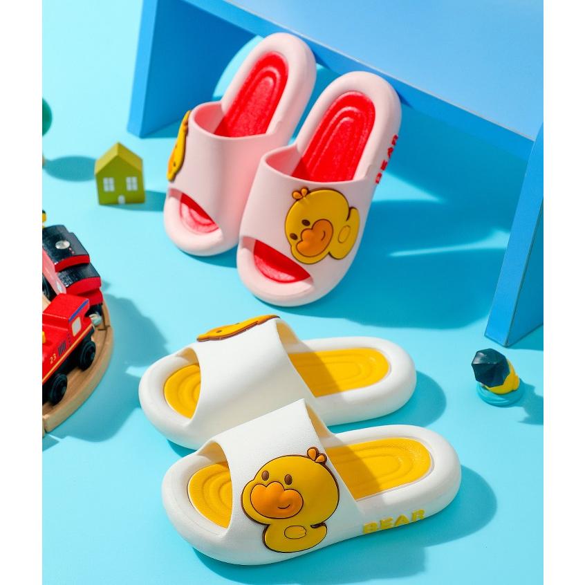 サンダル キッズ アヒル ホワイト / イエロー ピンク ブラック