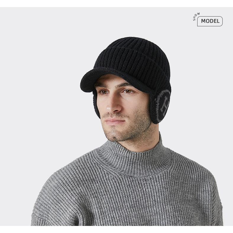 ツバ付き ニットキャップ ニット帽 帽子 アウトドア ユニセックス