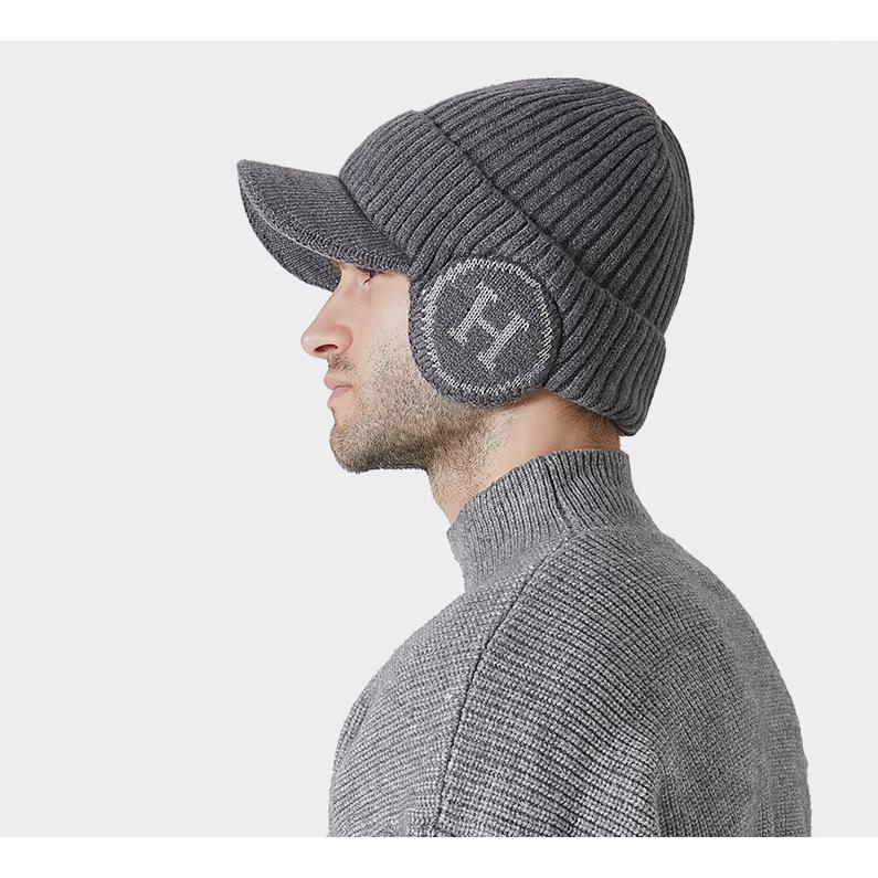 ツバ付き ニットキャップ ニット帽 帽子 アウトドア ユニセックス