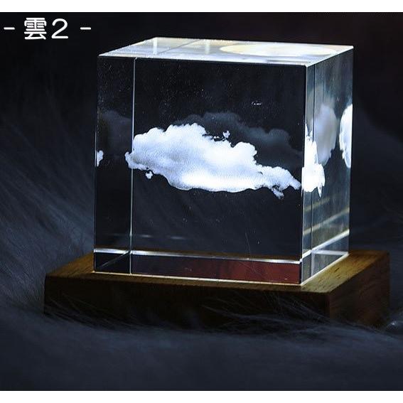 オシャレな置き物 クリスタルライト 4cm オブジェ 室内 雑貨 銀河系