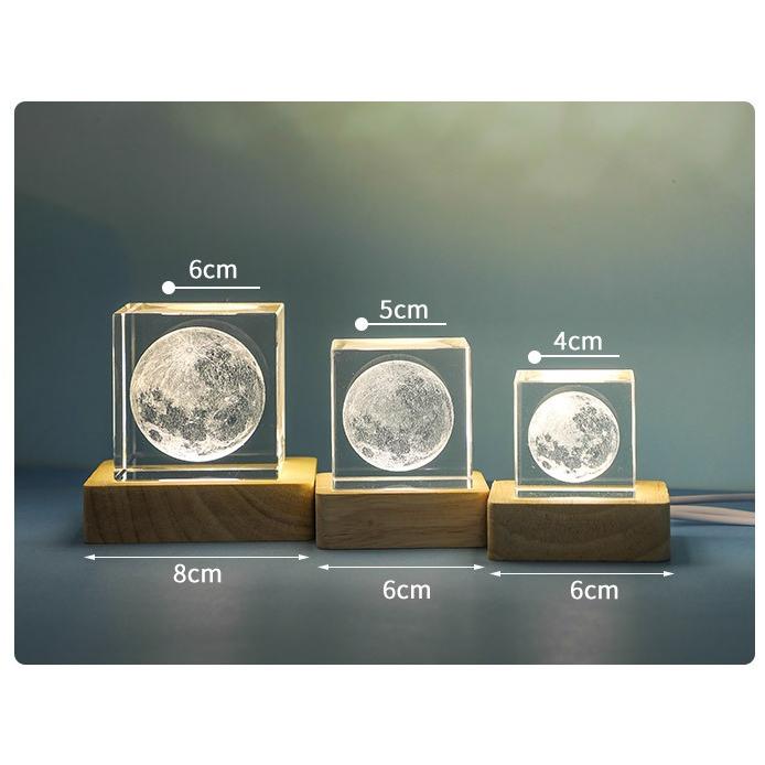 オシャレな置き物 クリスタルライト 4cm オブジェ 室内 雑貨 銀河系