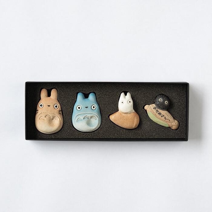 お歳暮 のし となりのトトロ 信楽焼 ジブリ作品 日本製 箸置き4点セット となりのトトロ