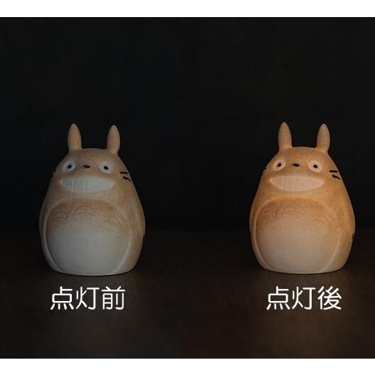 となりのトトロ 信楽焼 ほんのり灯 (LEDライト付) 日本製 ジブリ