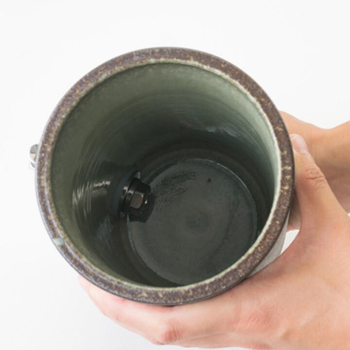 焼酎サーバー 尺寸胴 1.8L 信楽焼 明山窯 おしゃれ 明山 和