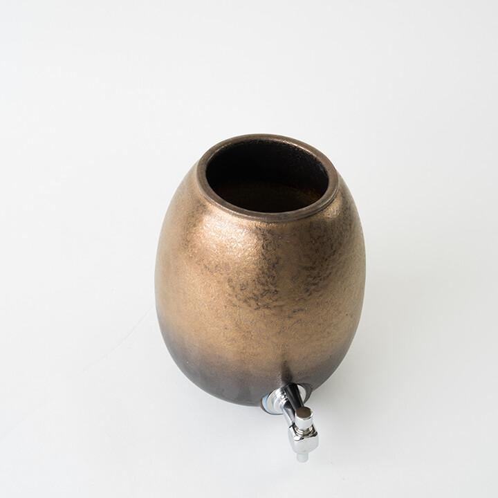 焼酎サーバー 金彩釉 2.2L 信楽焼 明山窯 おしゃれ 明山 和モダン 日本