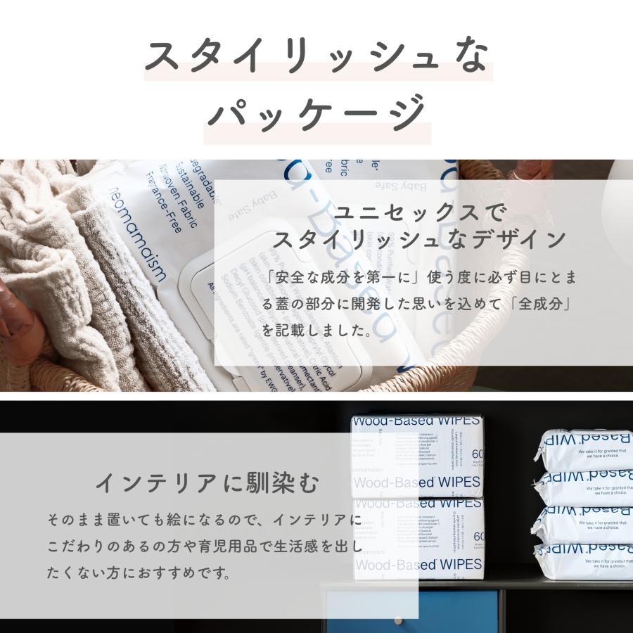 【60枚入】高級 おしりふき ギフト 出産祝い ネオママイズム 【Wood-Based WIPES】 厚手 大判 蓋付き おしり拭き ギフト おしりふきギフト 大容量 |  | 13