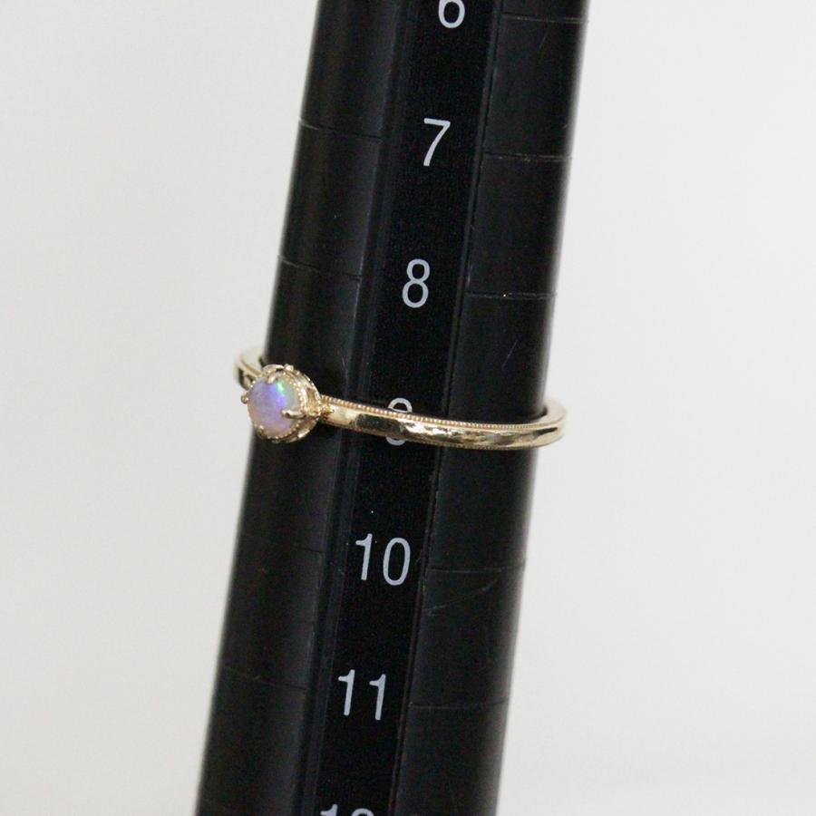 agete（アガット） レディースリング オパール指輪 K10YG 1E1086