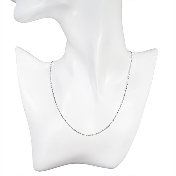 新品 プラチナ チェーン ネックレス 40cm PT850 CN001P : Jewery&Brand