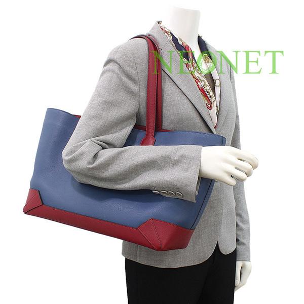 エルメス)HERMES マキシボックス カバ36 トートバッグ 青 : d4580  