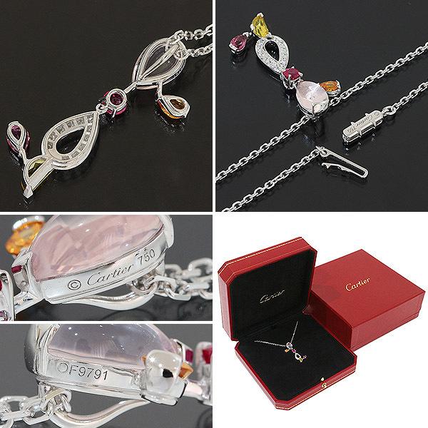 Cartier（カルティエ） ネックレス ダイヤ デリス ローズクオーツ