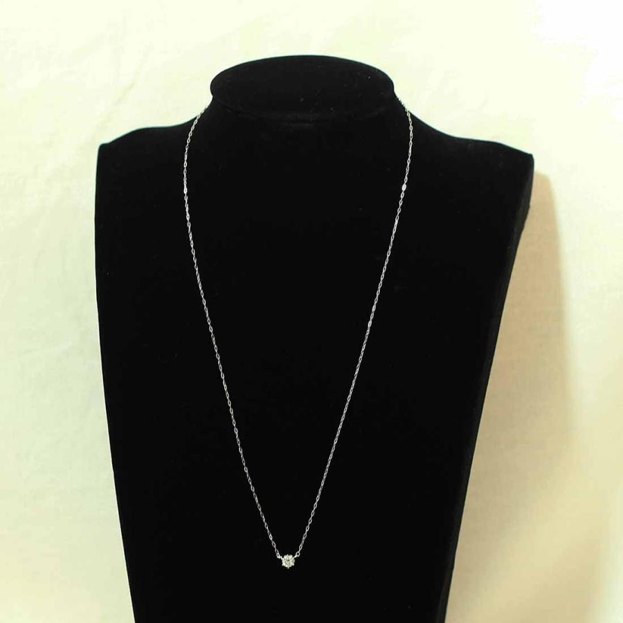 ヨンドシー)Canal4℃ ダイヤモンド ネックレス K18WG D9078  