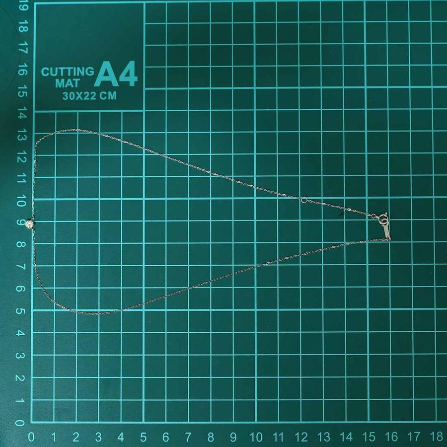 ヨンドシー)Canal4℃ ダイヤモンド ネックレス K18WG D9078  