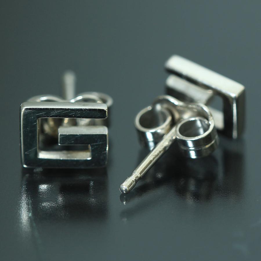 グッチ)GUCCI G ロゴ デザイン ピアス K18WG D9194 : Jewery&Brand