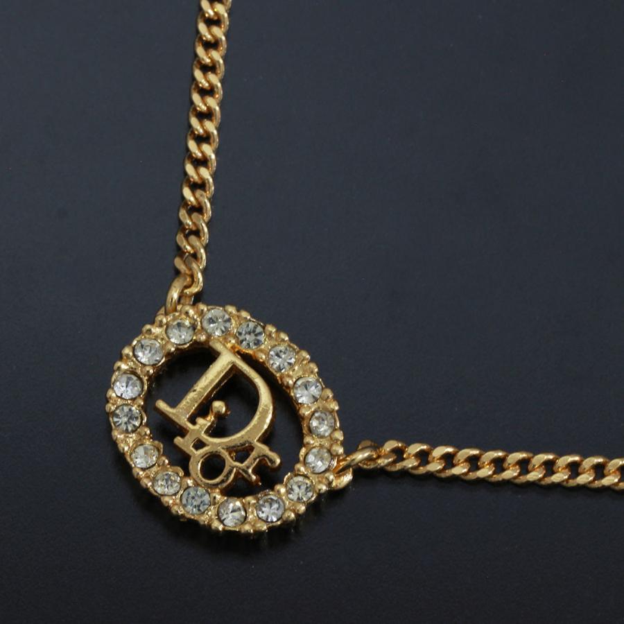 Christian Dior ディオール ネックレス ジルコニア 中古 GP