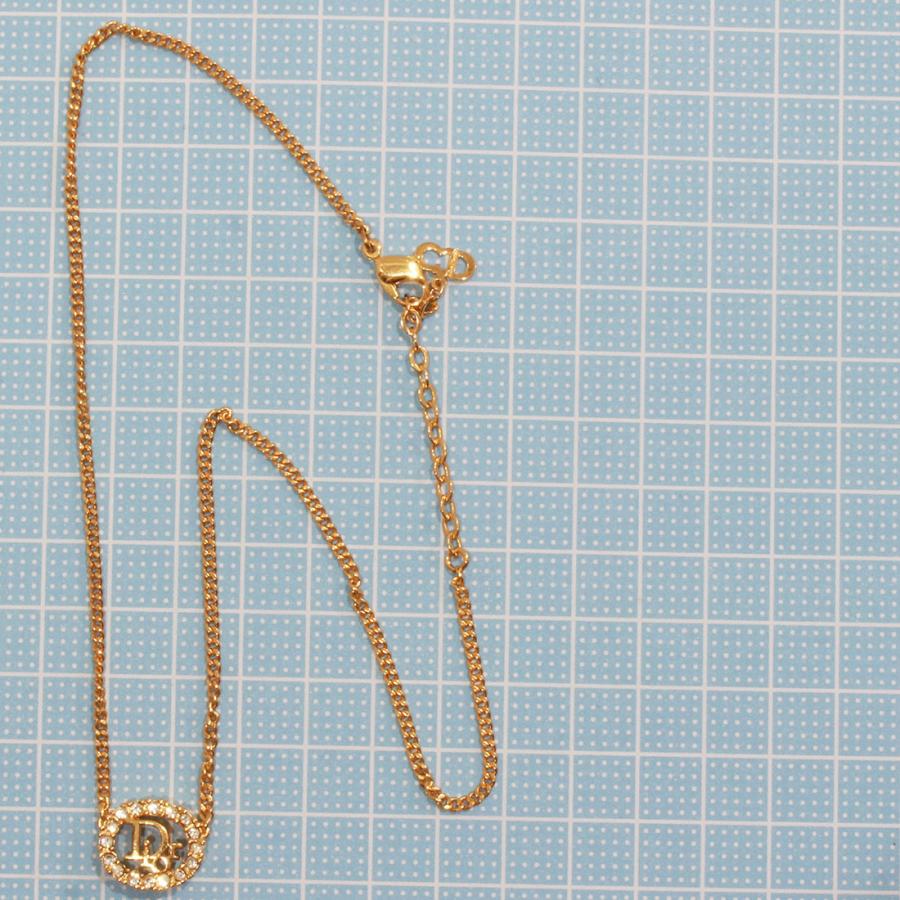 Christian Dior ディオール ネックレス ジルコニア 中古 GP D9504 