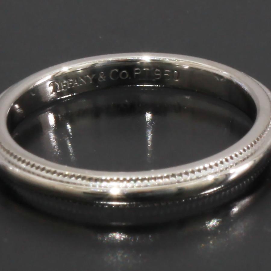 ティファニー 指輪 リング 5号 ミルグレイン 2mm PT950 D9880-