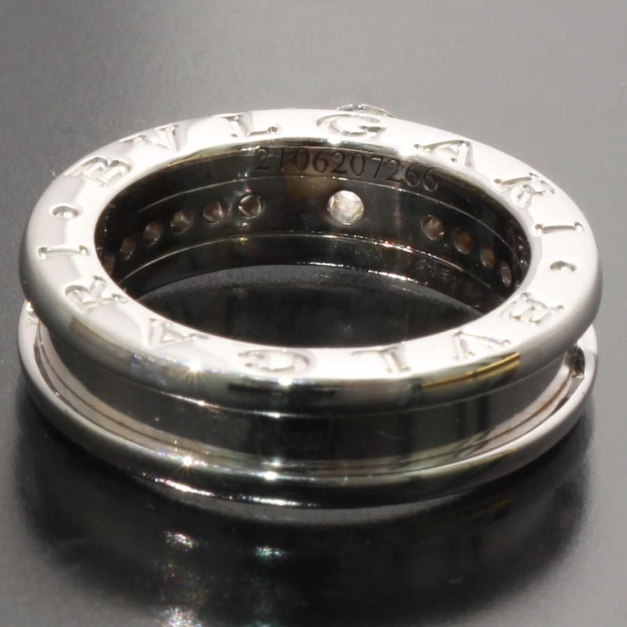 BVLGARI ブルガリ 指輪 ビーゼロワン ハーフダイヤ0.3ct リング 箱保