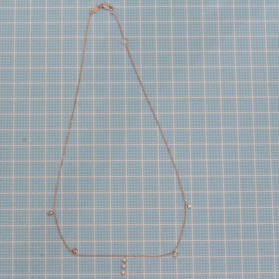 スタージュエリー ネックレス ダイヤ0.26ct 18Kt 3.6g E0081