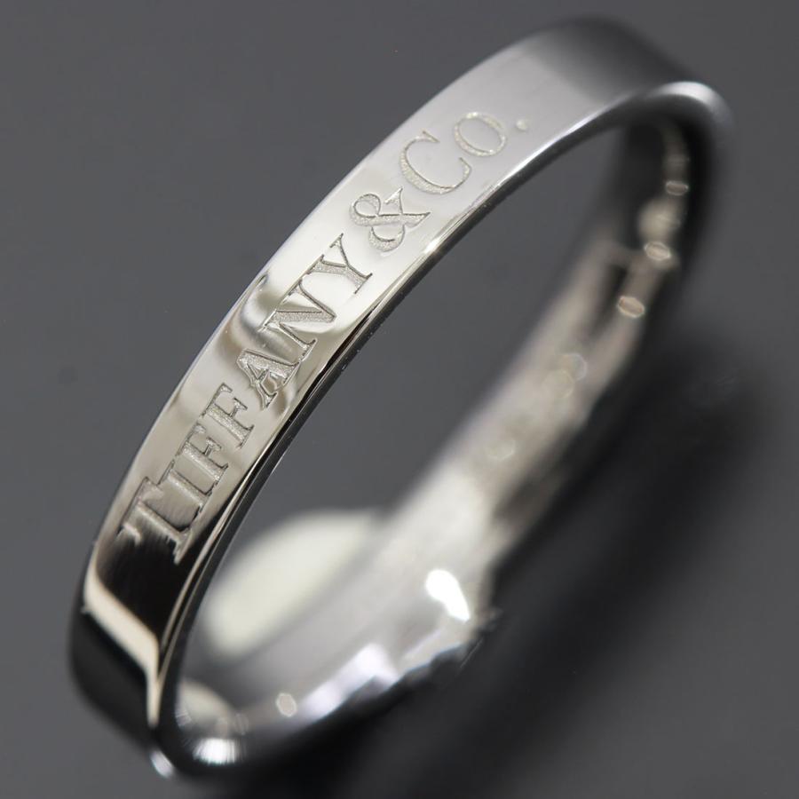 ティファニー 指輪 フラットバンドリング 18.5号 PT950 メンズ E0213