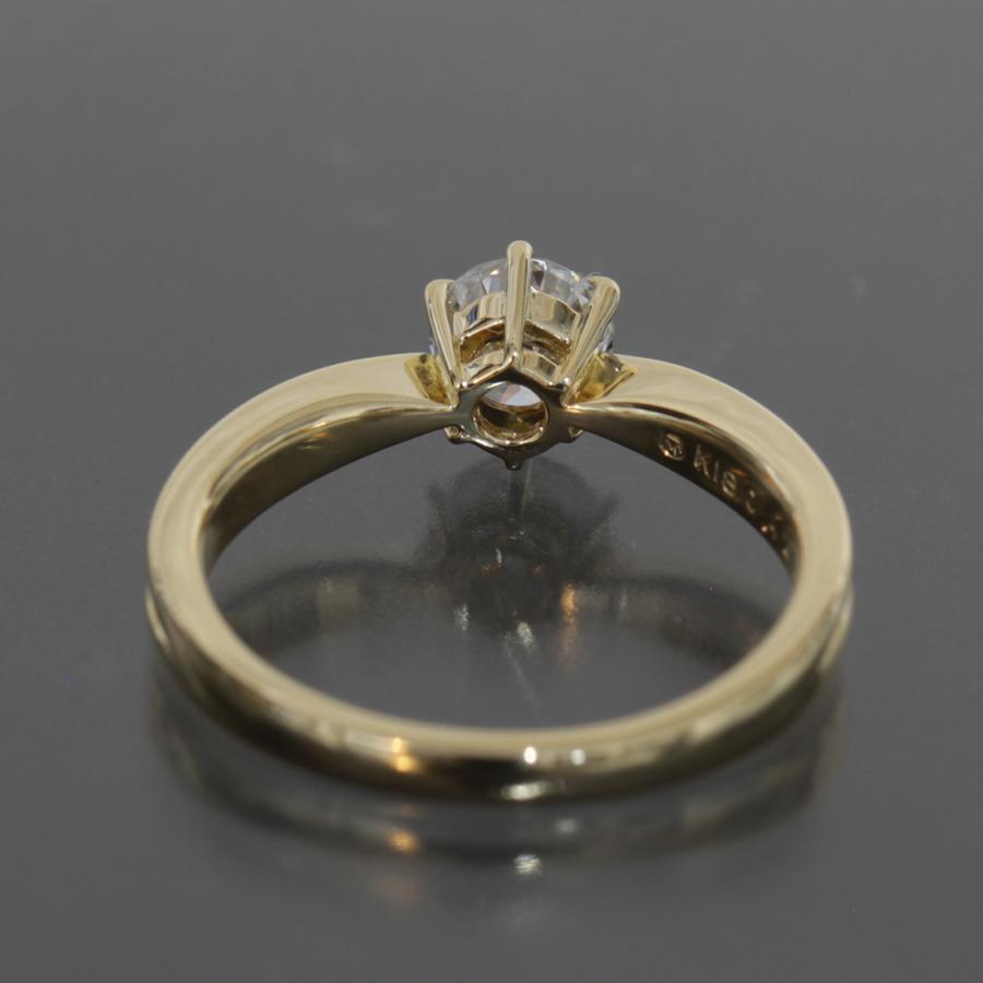 ミキモト指輪 7号 ダイヤモンド MIKIMOTO（ミキモト） ソリテール リング ダイヤ0.42ct 7号 K18YG