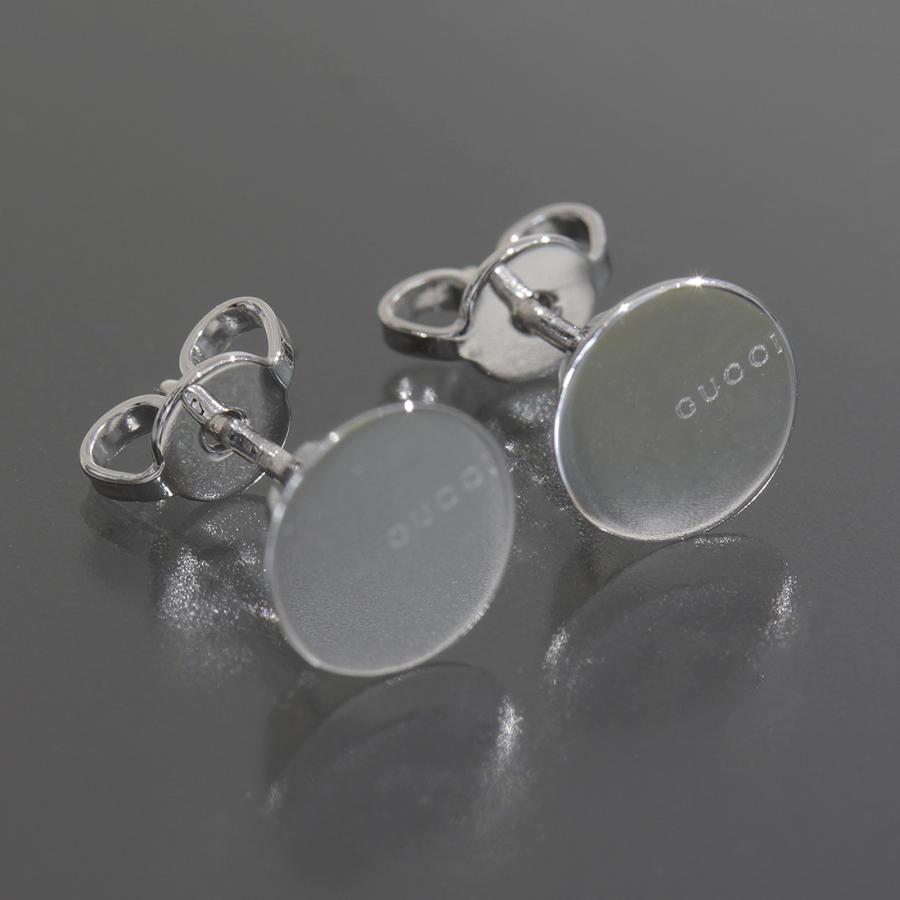 GUCCI グッチ ホワイトゴールド ピアス 750 K18 3.4g E0520