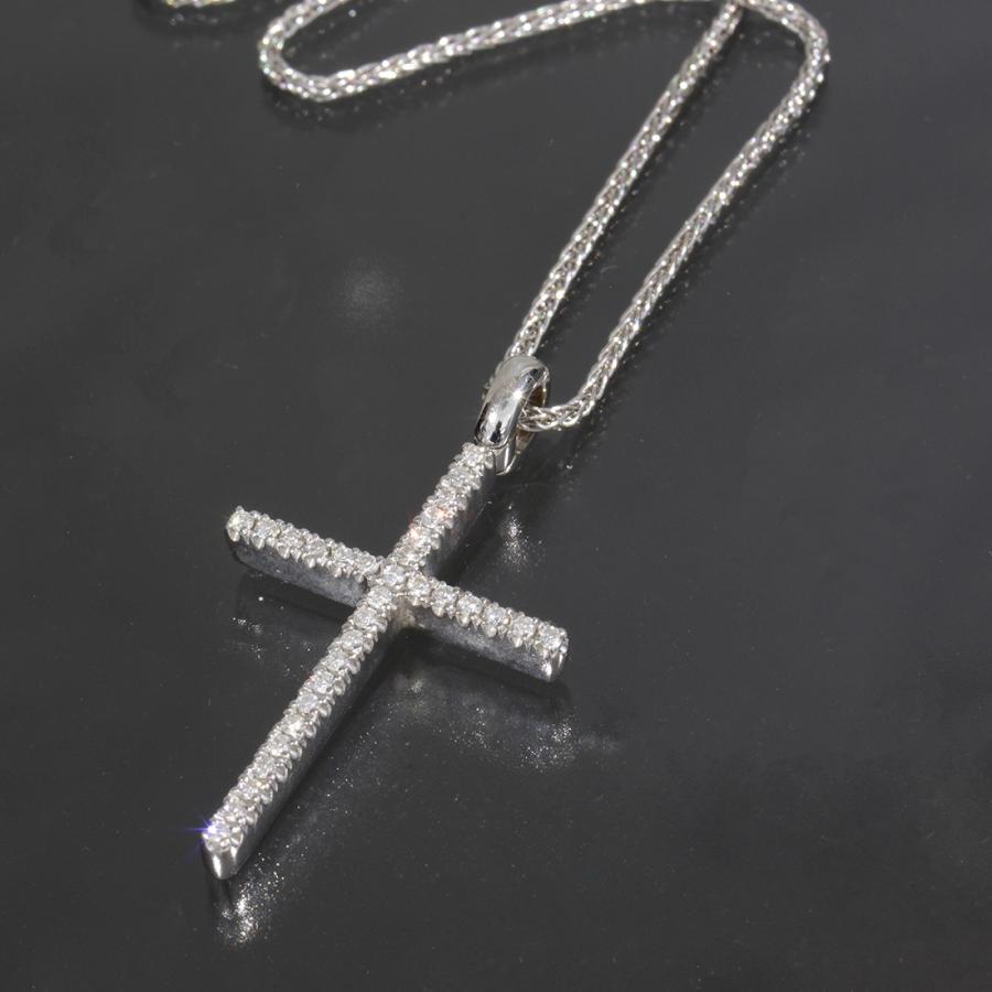 DAMIANI ダミアーニ クロス ダイヤネックレス K18WG 750 箱 DAMIANI ダミアーニ クロス ダイヤネックレス K18WG 750 箱