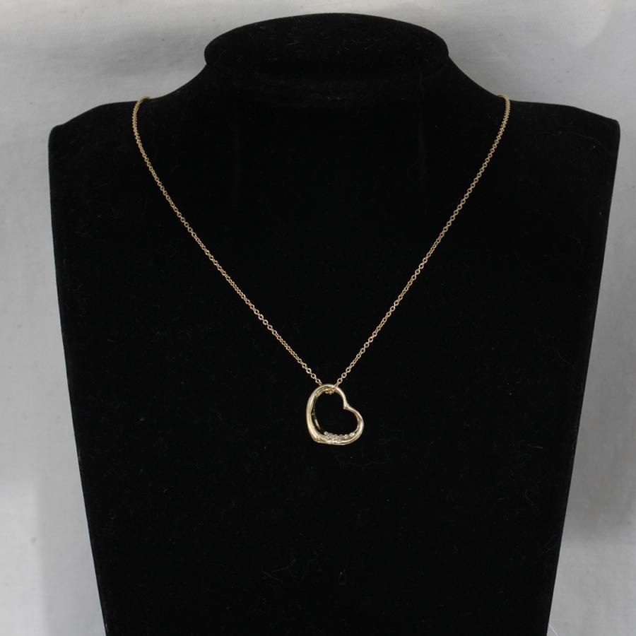 ティファニー Tiffany＆Co. オープンハート ダイヤ ネックレス 41cm