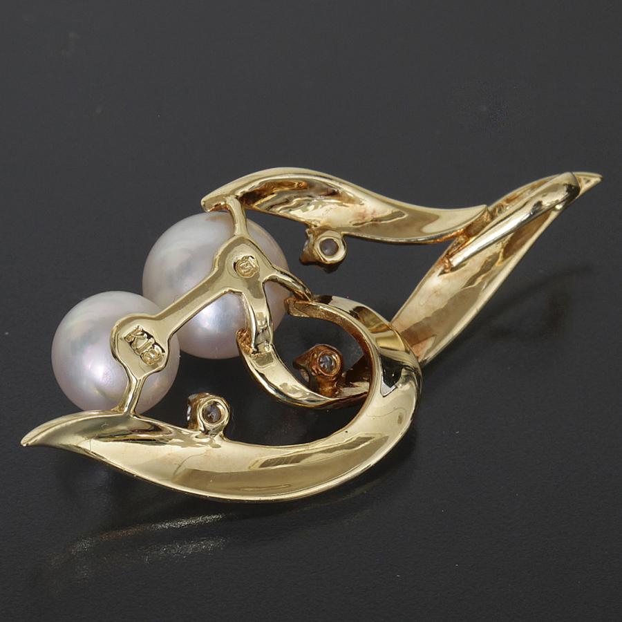 MIKIMOTO（ミキモト） アコヤパール6.7mm ペンダントトップ ダイヤ