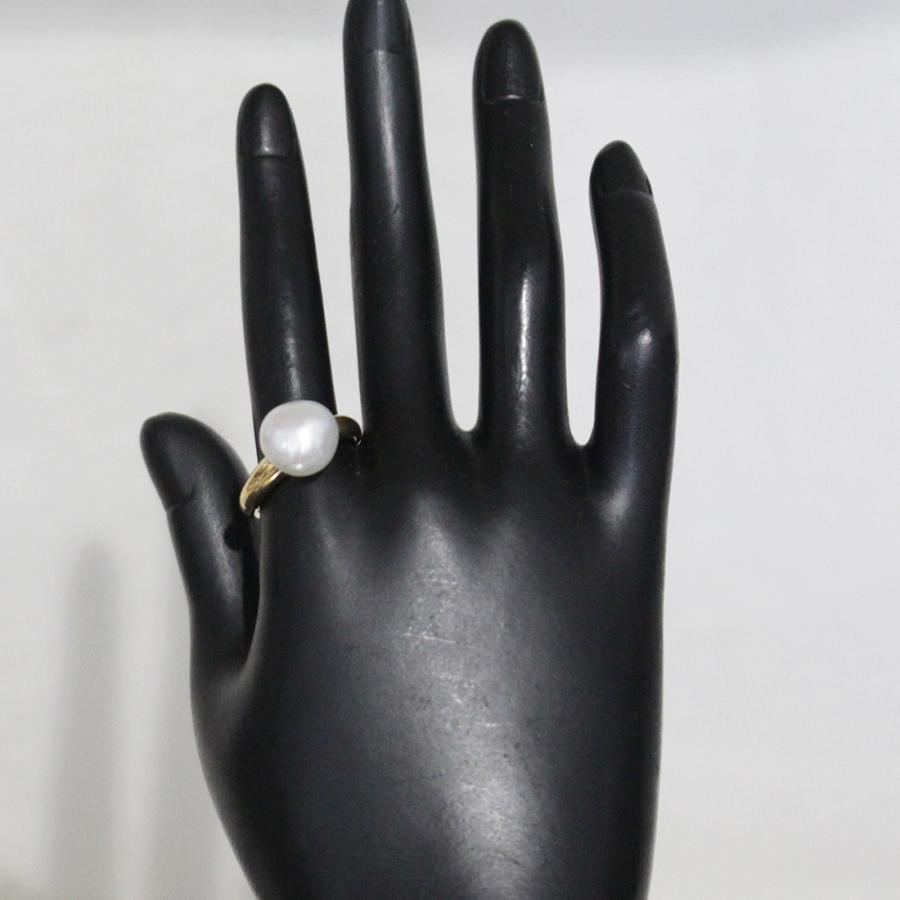 ギメル Gimel 白蝶パール11mm リング 17号 18K 指輪 バロック ギメル Gimel 白蝶パール11mm リング 17号 18K 指輪 バロック
