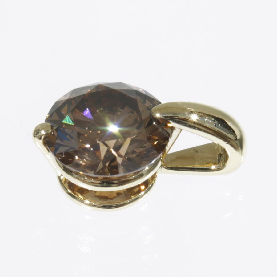 MIKIMOTO（ミキモト） 大粒ブラウンダイヤ1.42ct ペンダントトップ