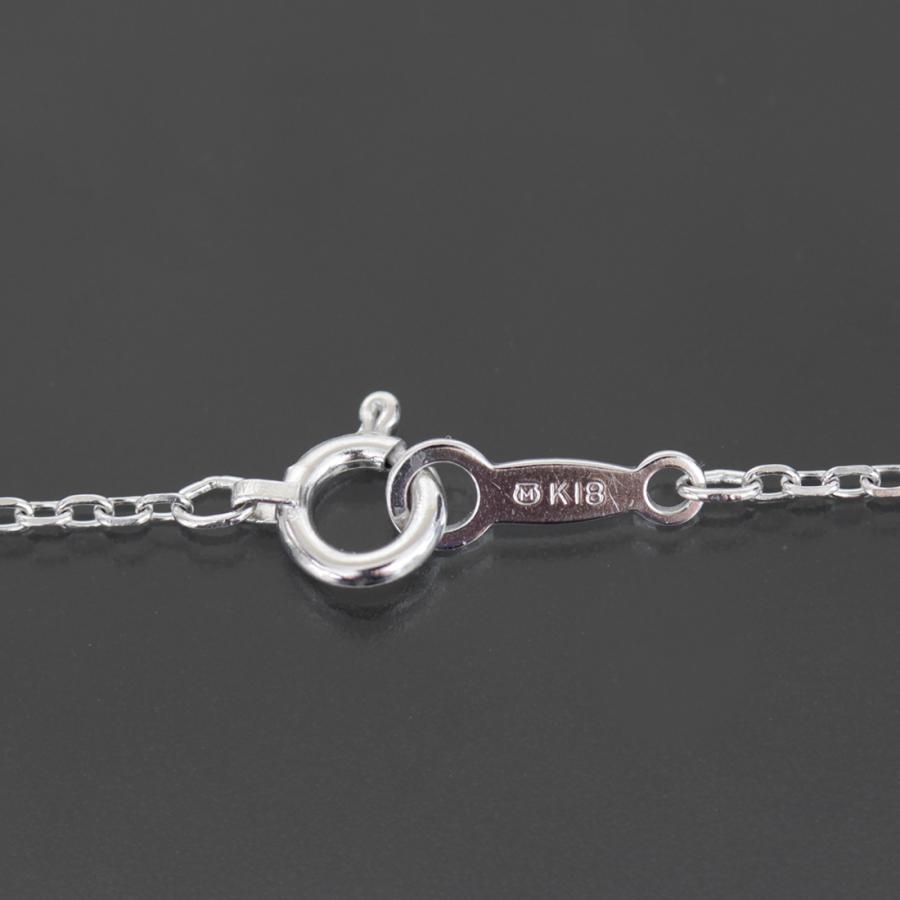 ミキモト MIKIMOTO ルビー0.11ct ダイヤ0.21ct ネックレス K18WG E1167