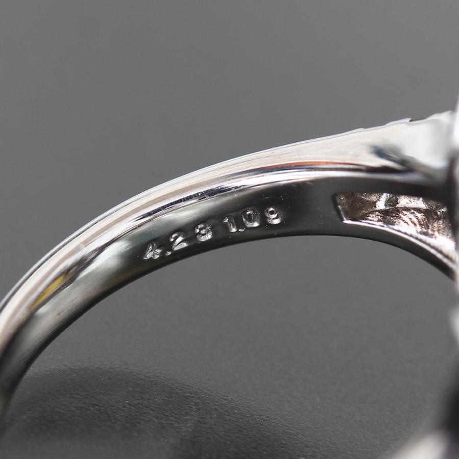 極上 スフェーン4.23ct メレダイヤ計1ct リング PT950 11号 レディース  