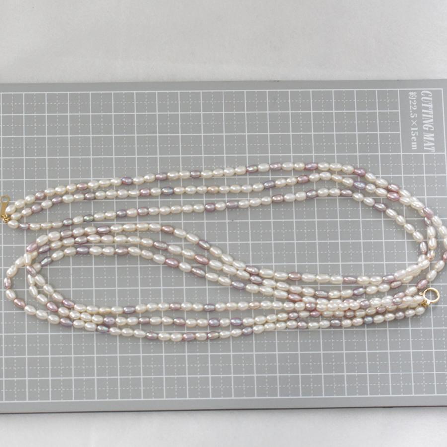 TASAKI（タサキ） 3連セミラウンドパールネックレス K18YG 箱 淡水