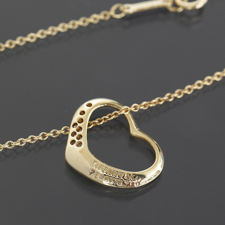 TIFFANY&Co. ティファニー オープンハート ダイヤネックレス 40cm 