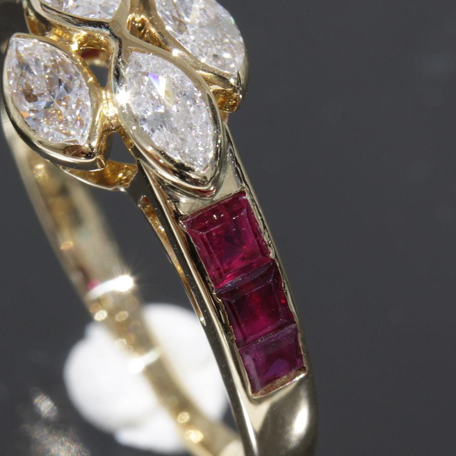 CHAUMET（ショーメ） ダイヤ ルビー リング 10.5号 K18YG 激レア