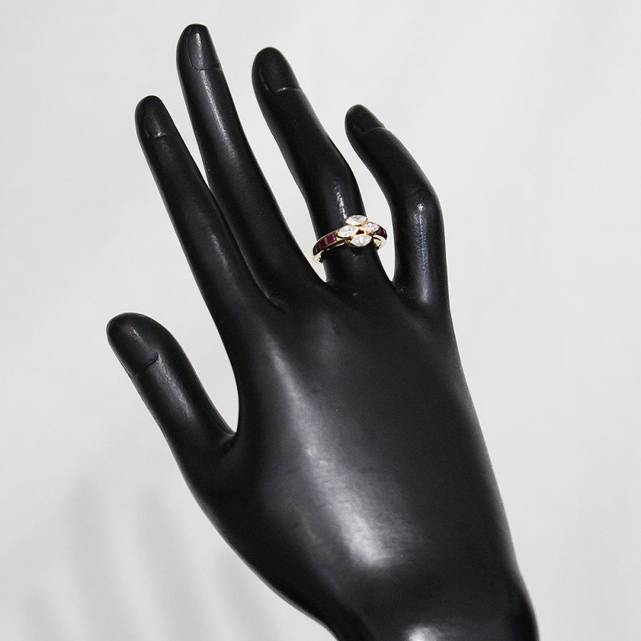 CHAUMET（ショーメ） ダイヤ ルビー リング 10.5号 K18YG 激レア