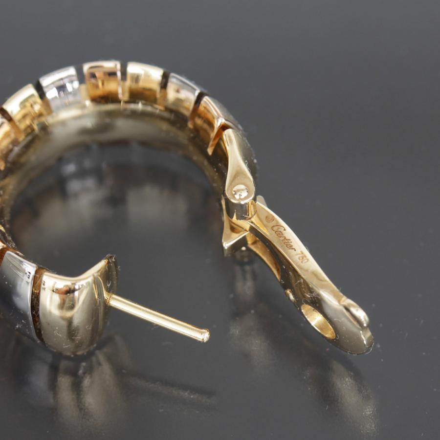 激レア カルティエ Cartier スリーカラー ピアス Au750 K18YGPGWG 27.8