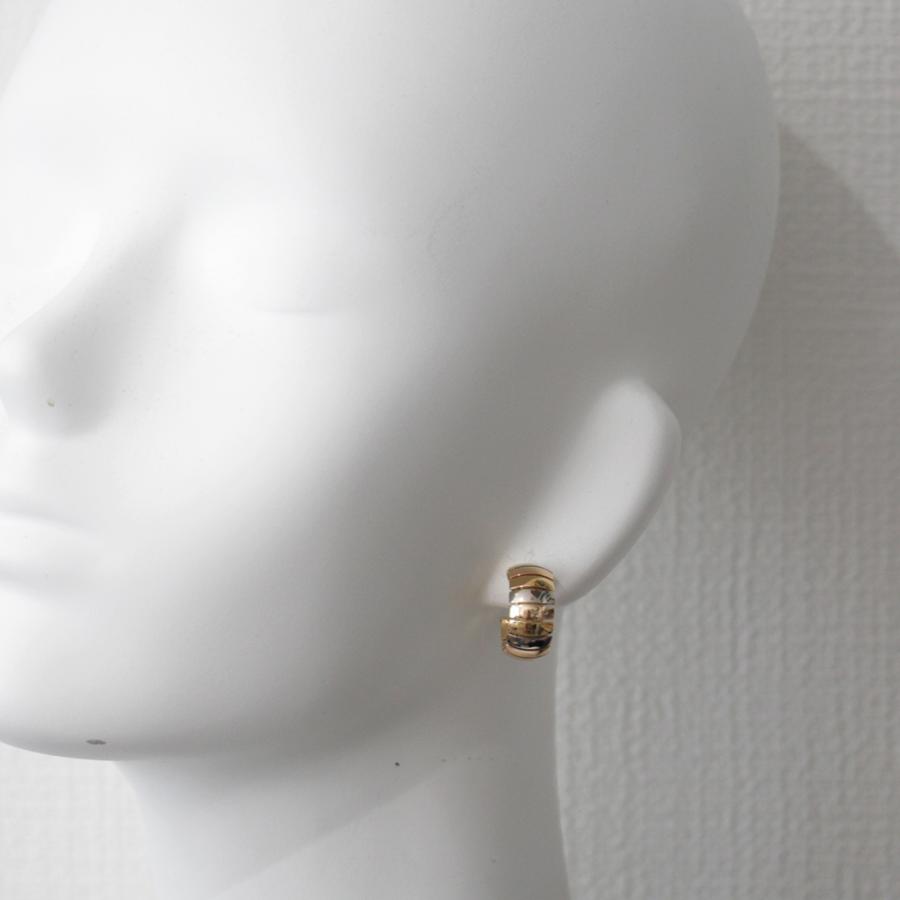 激レア カルティエ Cartier スリーカラー ピアス Au750 K18YGPGWG 27.8