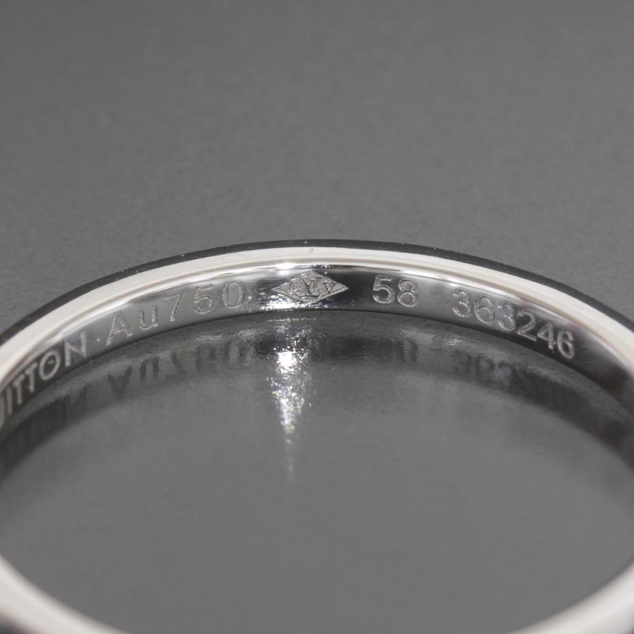 ルイヴィトン ミニバーグ アンプリーズ リング 17.5号 K18WG 2.5g 指輪  