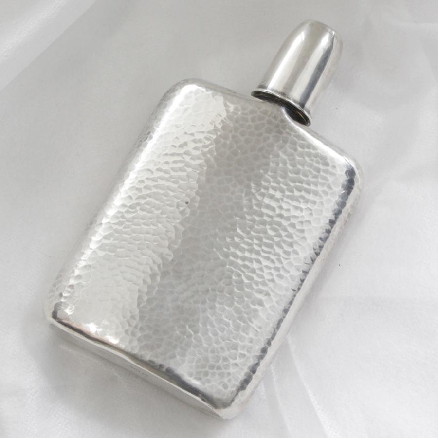 バトルスキッパー　モグロード　シルバーメッキ　キャンペーン品　ジャンク スキットル SILVER950 シルバー ウィスキーボトル 酒器 携帯 キャンプ